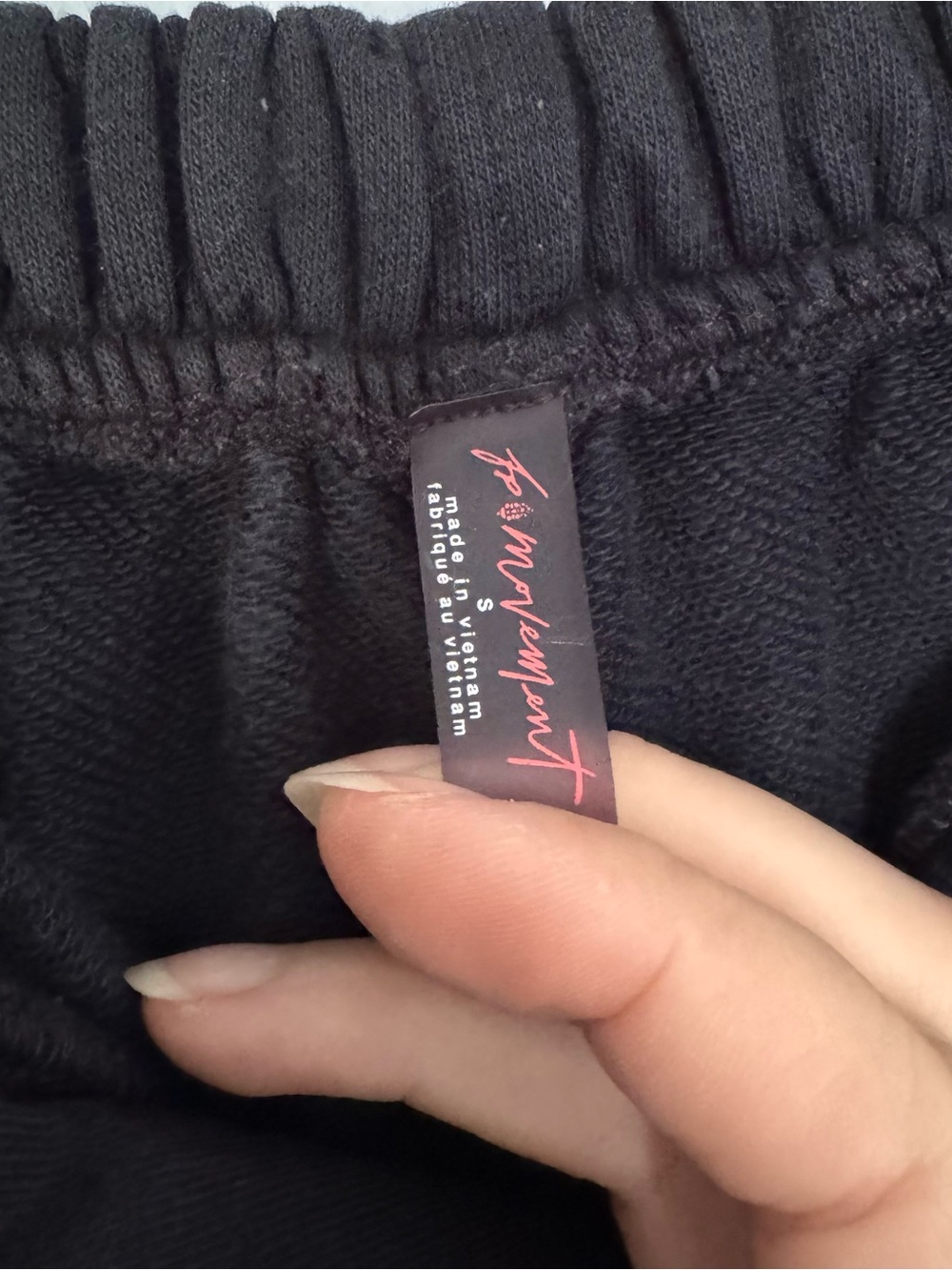 Free People Movement Black Jogger Pants Women's Small Drawstring Cargo Lounge - Picture 4 of 8